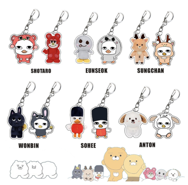 Price for 12pcs/set RIIZE jointly  cartoon keychain free shipping
