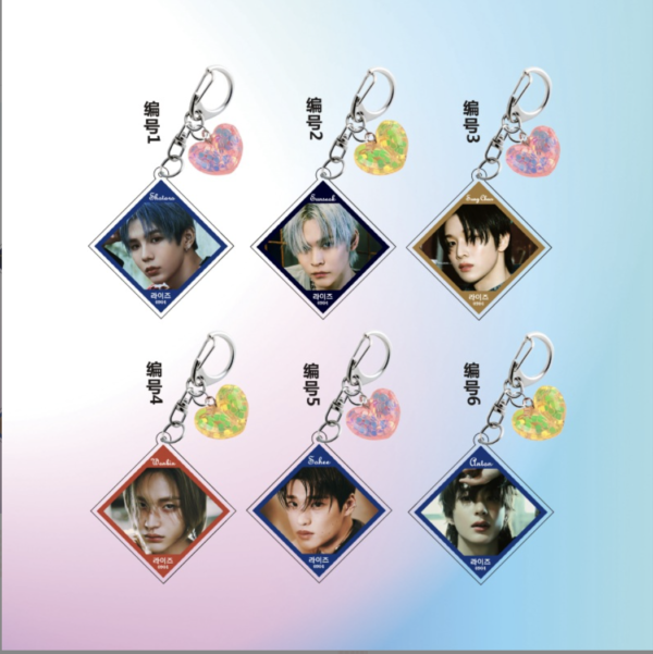 6pcs/set Riize member keychain free shipping