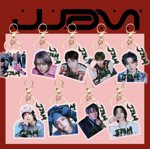 9pcs/set Straykids JJAM member keychain free shipping