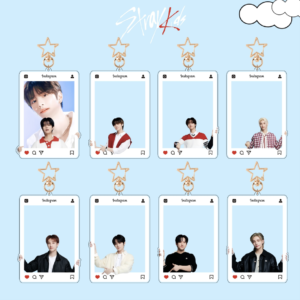 8pcs/set straykids frame keychain free shipping