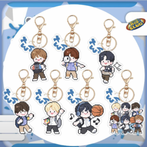 7pcs/set tws club cartoon keychain free shipping