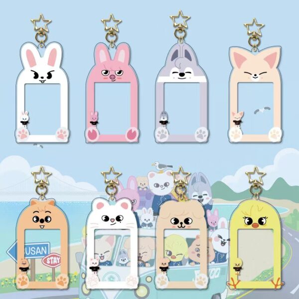 8pcs/set straykids skzoo frame keychain free shipping