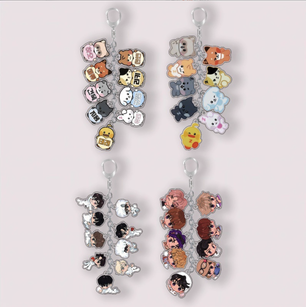 4pcs/set zerobaseone  keychain free shipping