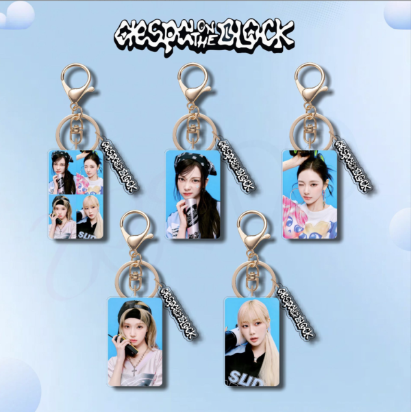 5pcs/set aespa member keychain free shipping