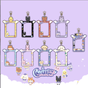 9pcs/set  ateez aniteez cartoon album keychain free shipping