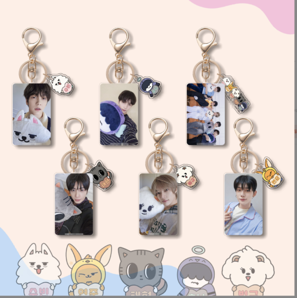 6pcs/set TOMORROW X TOGETHER cartoon keychain free shipping