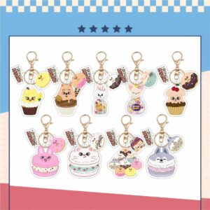 9pcs/set straykids skzoo keychain free shipping