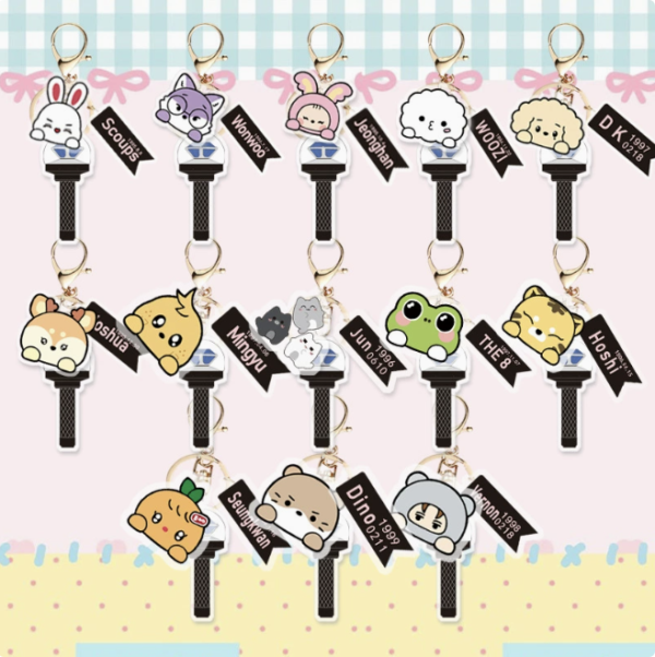 13pcs/set seventeen svt cartoon keychain free shipping