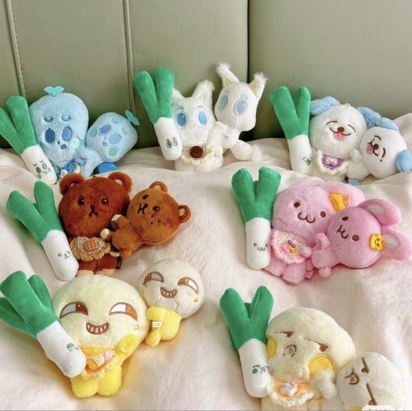 7pcs/set aespa 12cm magnetic plush toy keychain free shipping