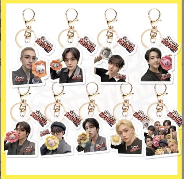 9pcs/set straykids member keychain free shipping