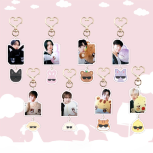 8pcs/set ateez member keychain free shipping