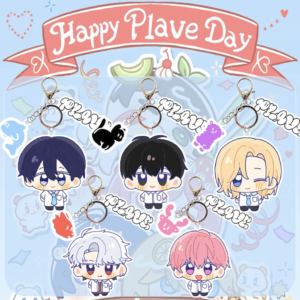5pcs/set happy  plave day cartoon member keychain free shipping