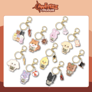 9pcs/set ateez anieez keychain free shipping