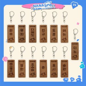 13pcs/set seventeen name keychain free shipping