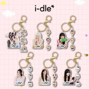 6pcs/set i-dle member keychain free shipping