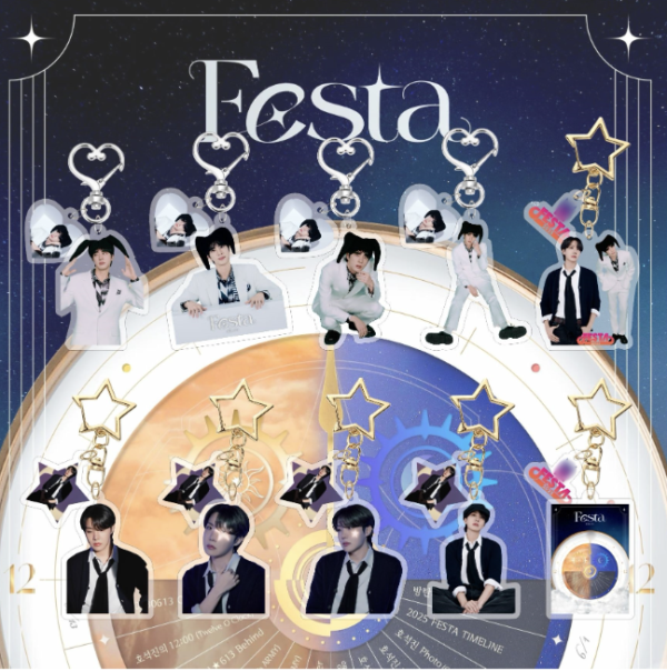 10pcs/set bts festa keychain free shipping