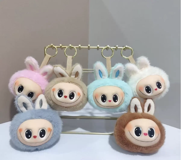 6pcs/set labubu keychain free shipping