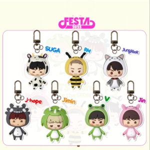 7pcs/set bts festa keychain free shipping