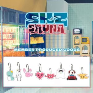 8pcs/set straykids cartoon keychain free shipping