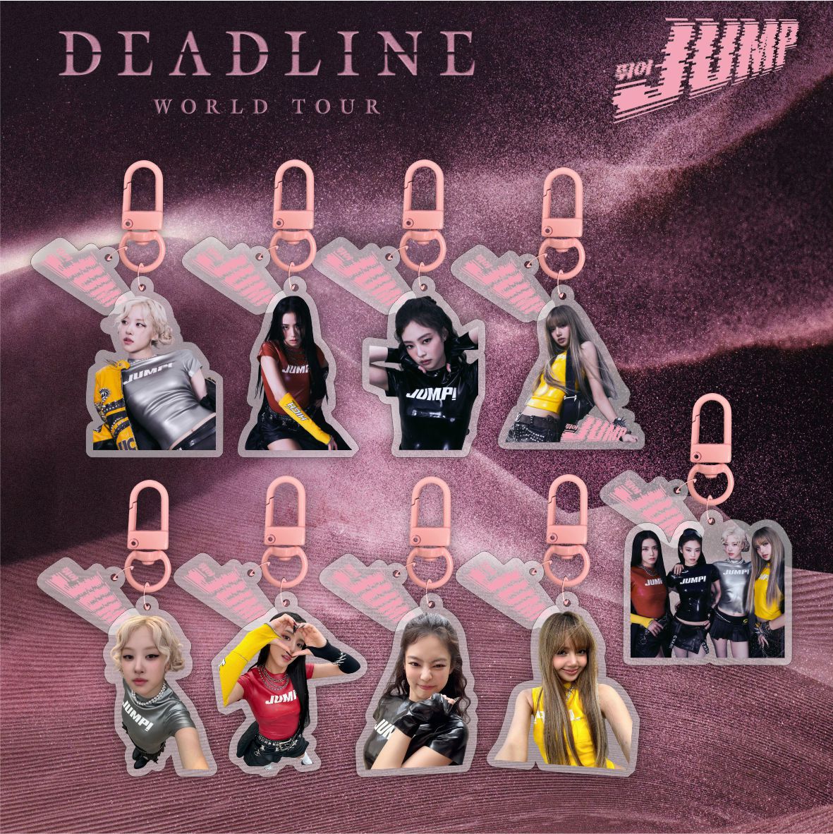 9pcs/set blackpink keychain free shipping