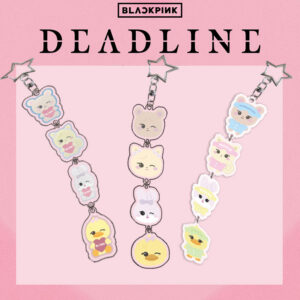 3pcs/set blackpink cartoon keychain free shipping