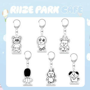6pcs/set riize park cartoon keychain free shipping