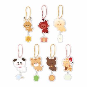 7pcs/set nct127 cartoon keychain free shipping