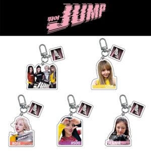 5pcs/set blackpink jump keychain free shipping