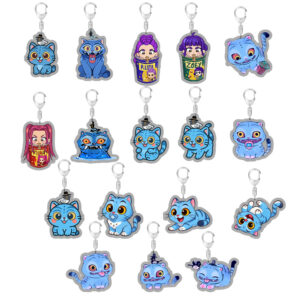 17pcs/set demon hunter keychain free shipping