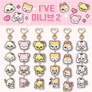 6pcs/set ive keychain free shipping