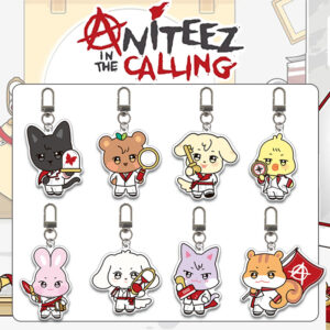 8pcs/set ateez the calling keychain