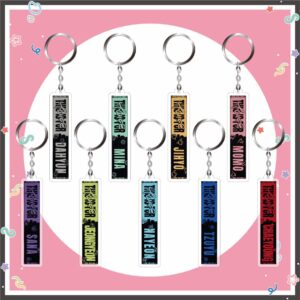 9pcs/set Twice name keychain free shipping