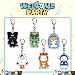 6pcs/set Monsta X cartoon keychain free shipping