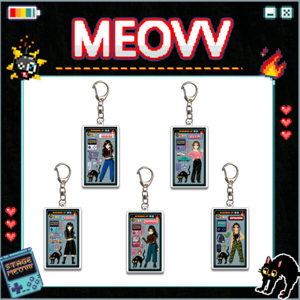 5pcs/set meovv keychain free shipping