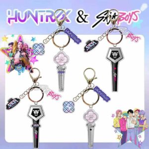 4pcs/ser hunterix and saja boys keychain free shipping