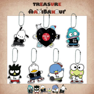 7pcs/set treasue ×sanrio keychain free shipping