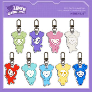 9pcs/set twice keychain free shipping