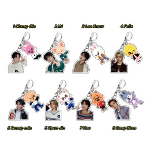 8pcs/set straykids skzoo keychain free shipping