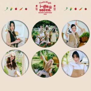 6pcs/set i-dle brooch free shipping