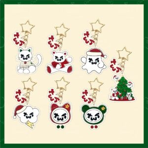 7pcs/set tws cartoon keychain free shipping