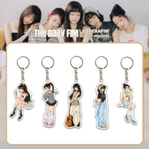5pcs/set Le sserafim keychain free shipping