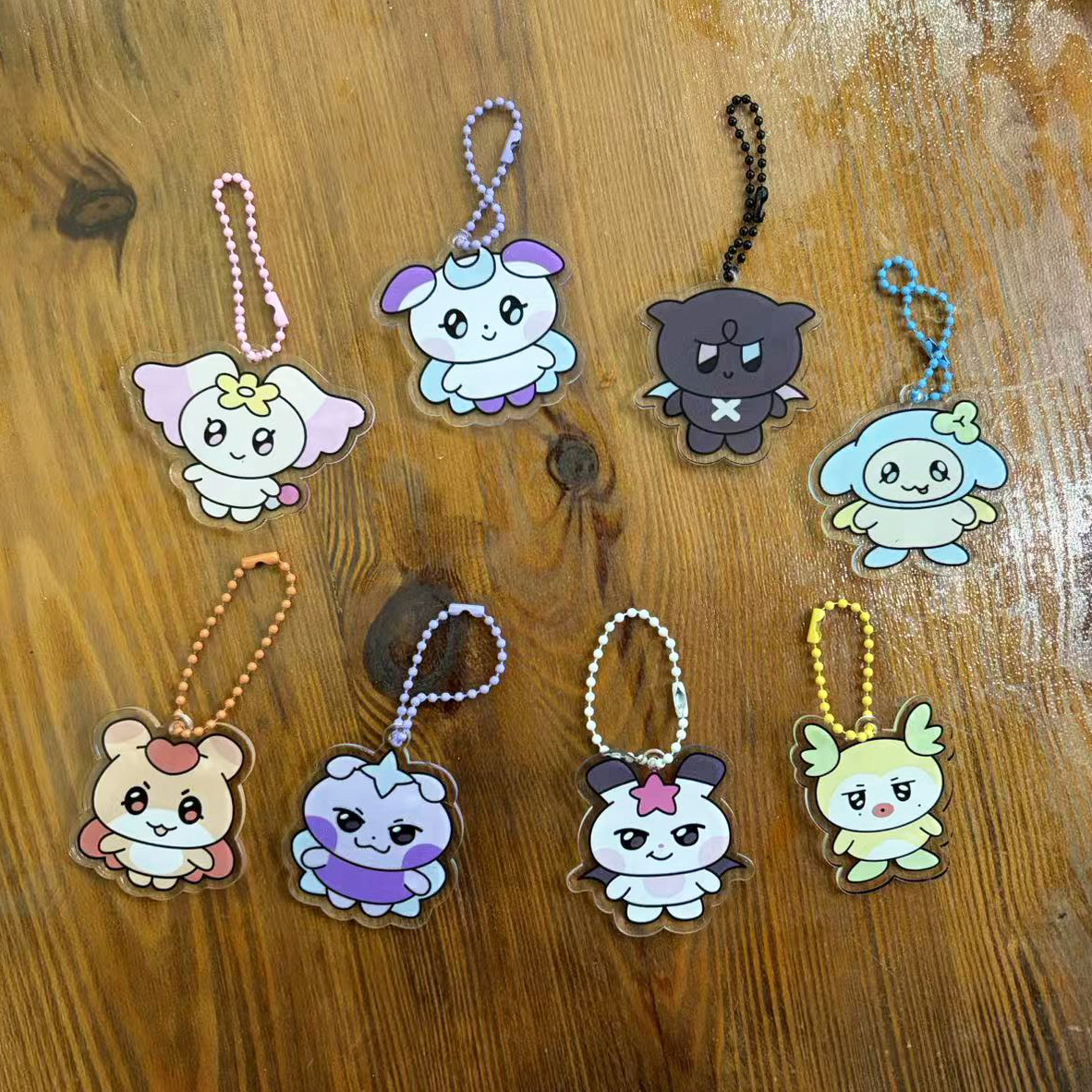 8pcs/set Ateez cartoon keychain free shipping