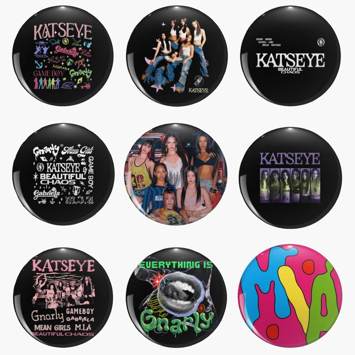 9pcs/set katseye brooch free shipping