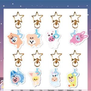 8pcs/set straykids skzoo keychain free shipping
