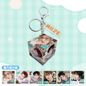 1pc riize rubik's cube keychain free shipping