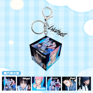 1pcs lngshot rubik's cube keychain free shipping